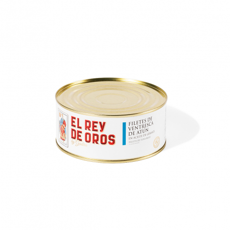 Filetes de ventresca de atún en aceite de girasol  | El Rey de Oros